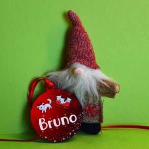 Bola de navidad personalizada anverso